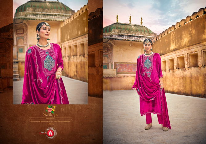 Taj Arabia By Triple Aaa Winter Wear Velvet Designer Salwar Kameez Wholesalers In Delhi